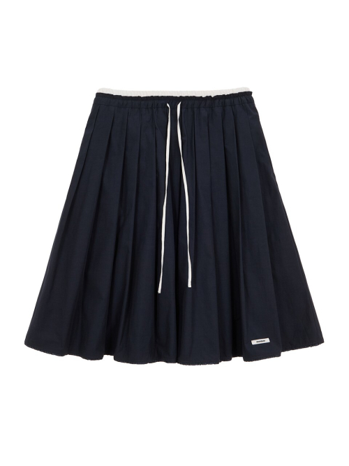 Banding Color-Blocked Flare Skirt MU2611SK101M