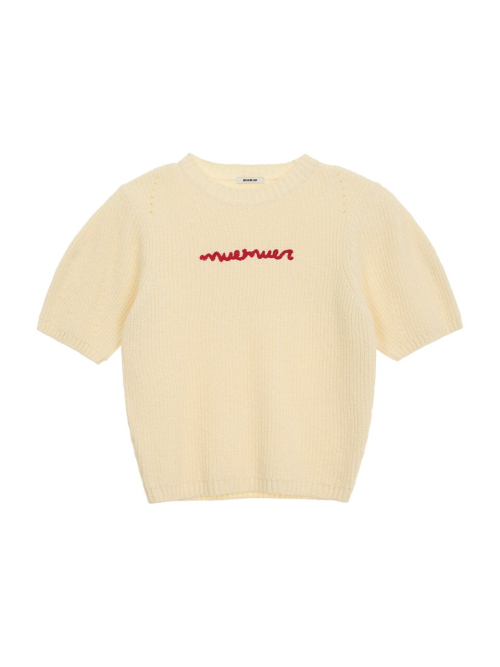 Muemuer Lettering Boucle Pullover MU2611PO104M