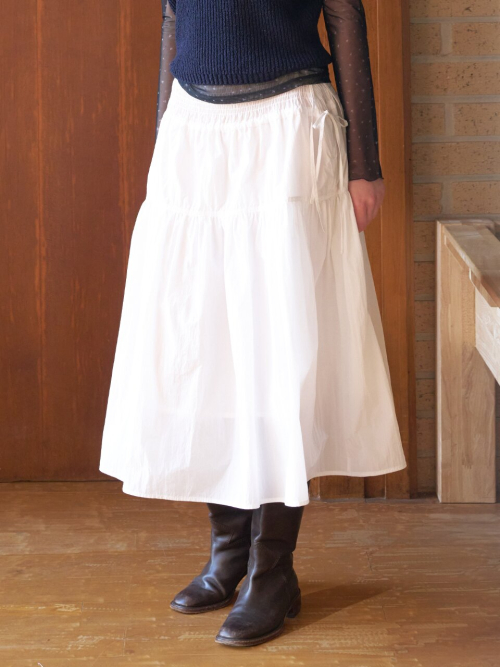 Tiered Long Flare Skirt MU2611SK103M