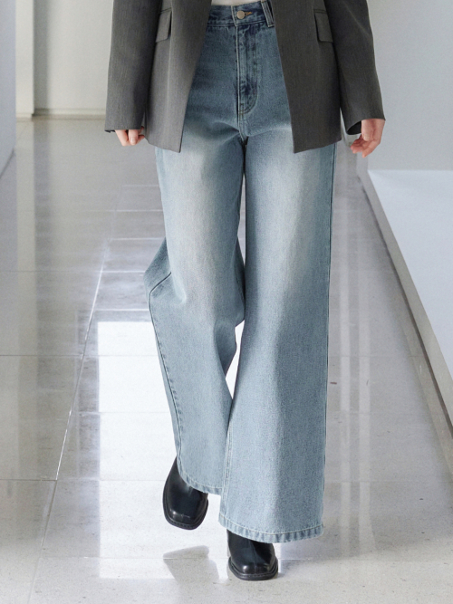 Relaxed fit Wide Denim Pants Blue AT6PAA087LL