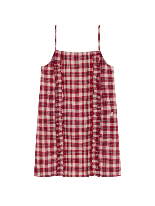 Frill Point Check Dress MU2611OP101M