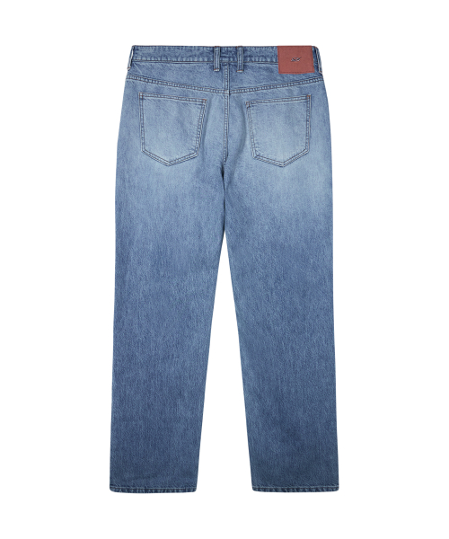 Banding denim pants - blue
