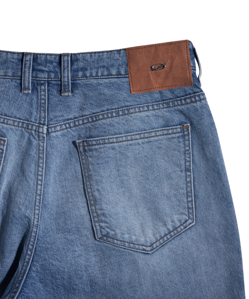 Banding denim pants - blue