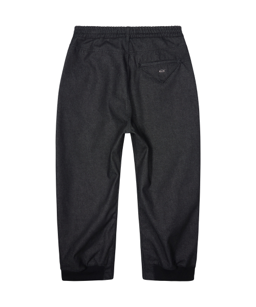 Denim lounge pants - black