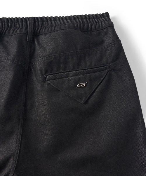 Denim lounge pants - black