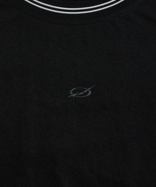 Slub ringer t-shirt - black