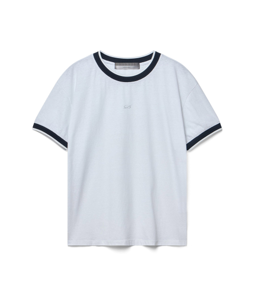 Slub ringer t-shirt - white