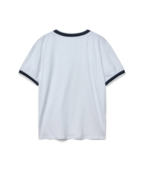 Slub ringer t-shirt - white