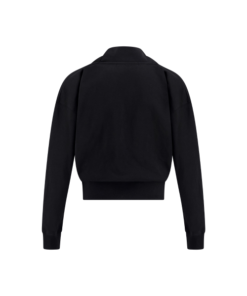 Shawl sweatshirt - black