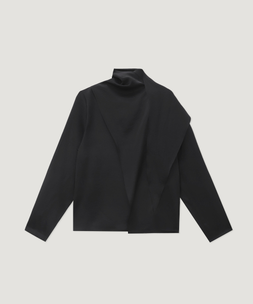 Moire One Tie Blouse