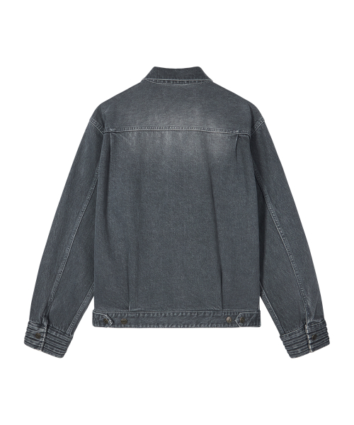 Louver denim jacket - grey