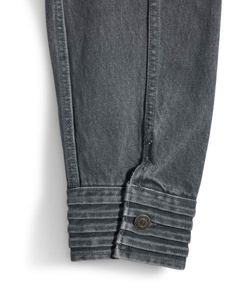 Louver denim jacket - grey