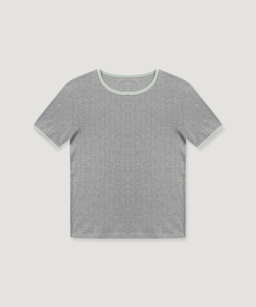 Eyelet Ringer T-shirt