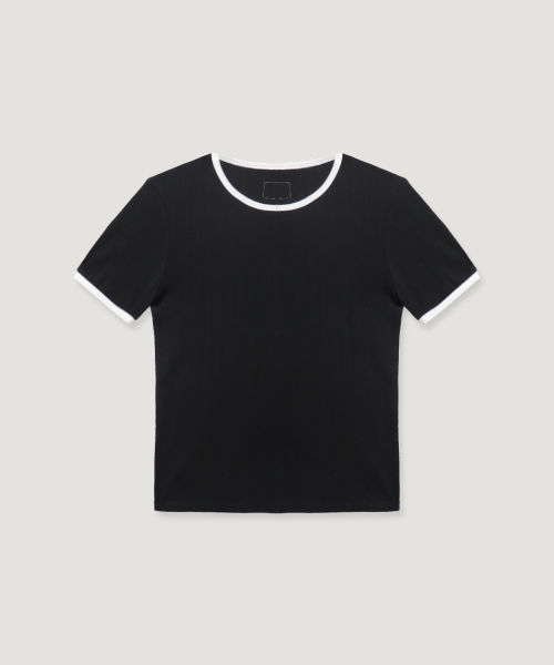 Eyelet Ringer T-shirt