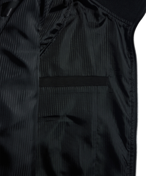 Stripe track jumper - black
