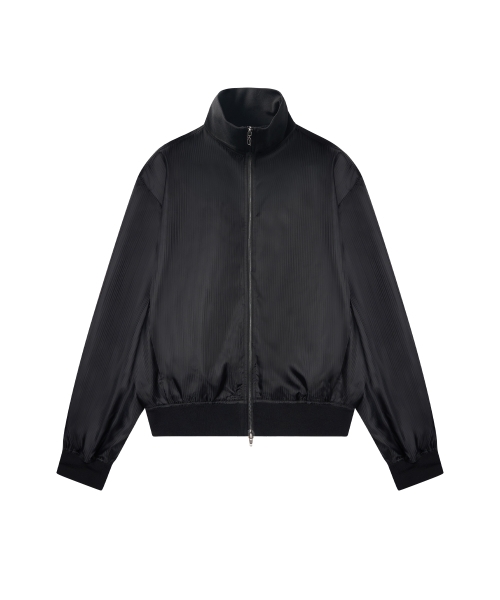 Stripe track jumper - black