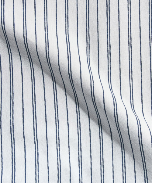 Stripe blouson - white