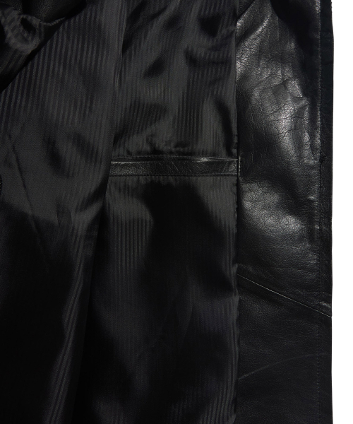 Leather jumper - black