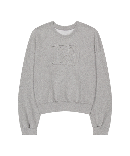 129 LOGO PATCH BALLOON SWEATSHIRT MELANGE
