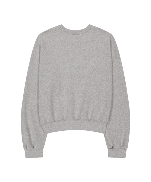 129 LOGO PATCH BALLOON SWEATSHIRT MELANGE