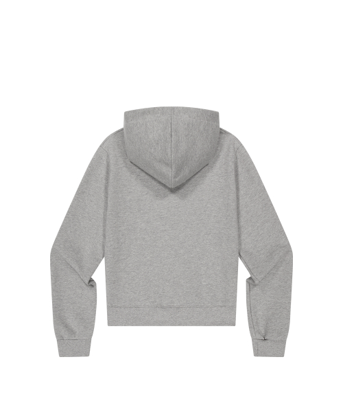 129 LOGO PATCH HOODIE MELANGE