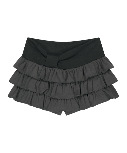 BOW CANCAN SKIRT PANTS CHARCOAL