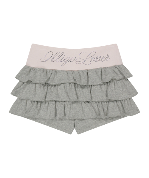 BOW CANCAN SKIRT PANTS MELANGE