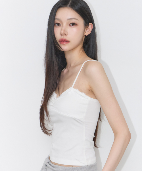 ROSE LACE SLEEVELESS WHITE
