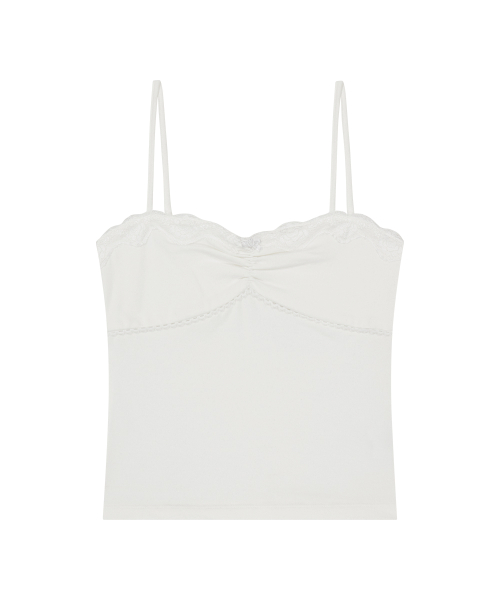 ROSE LACE SLEEVELESS WHITE