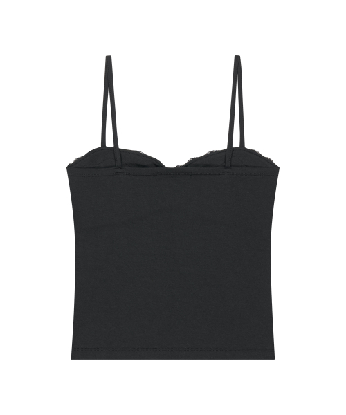 ROSE LACE SLEEVELESS BLACK