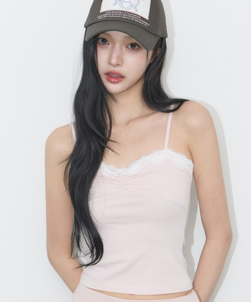 ROSE LACE SLEEVELESS PINK