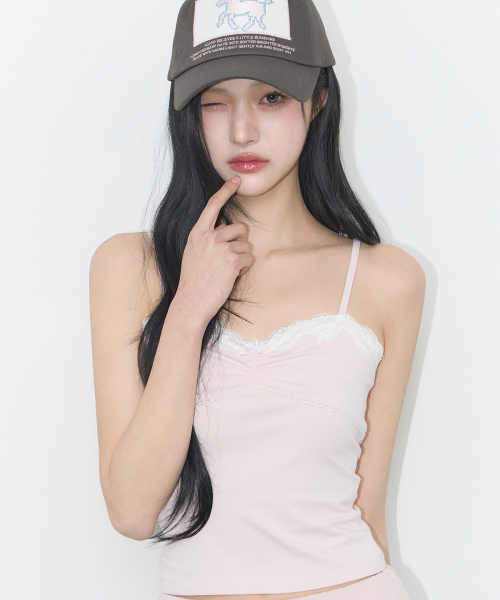 ROSE LACE SLEEVELESS PINK