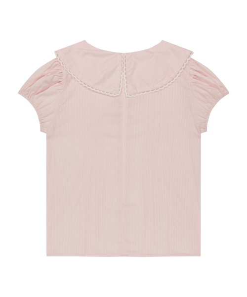 SAILOR BOW COLLARED BLOUSE PINK
