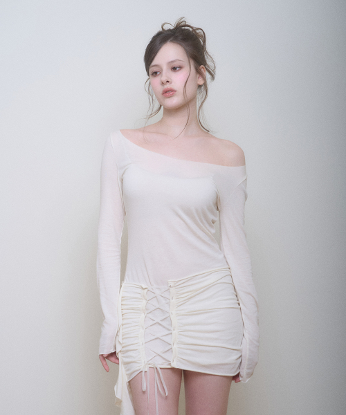 VERA CORSET DRESS CREAM