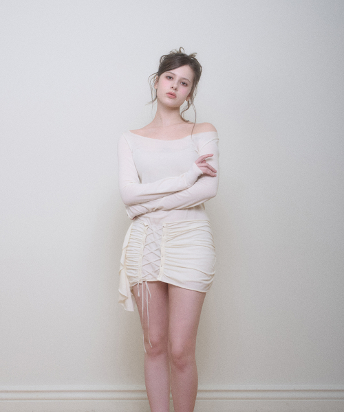 VERA CORSET DRESS CREAM