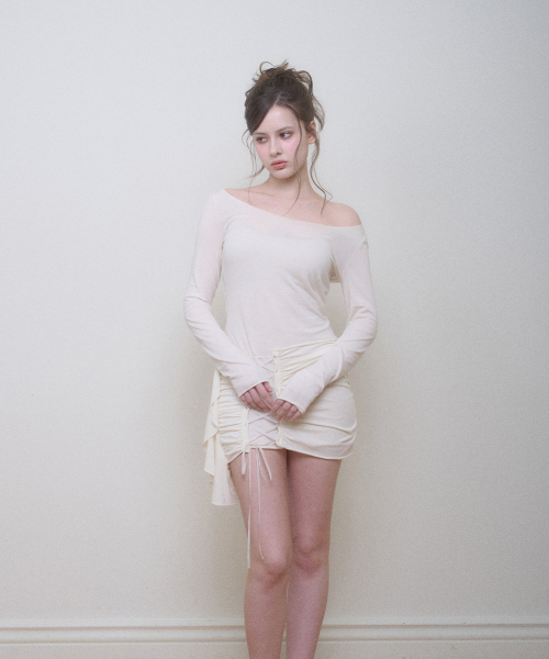 VERA CORSET DRESS CREAM