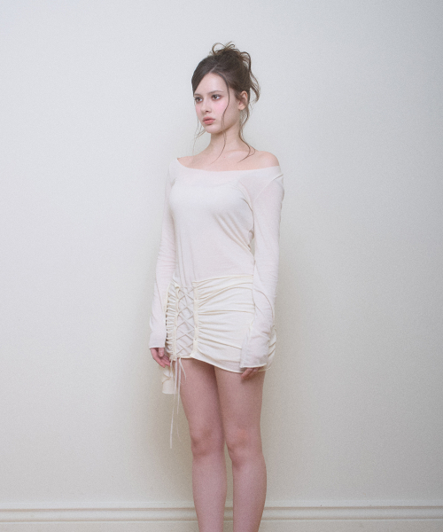 VERA CORSET DRESS CREAM