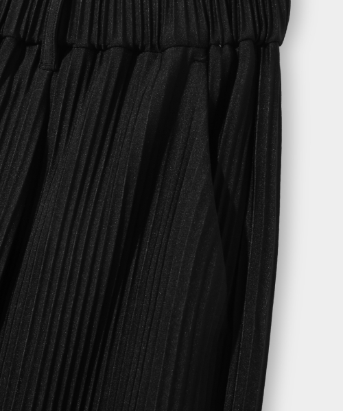 ASI ONE TUCK WIDE PLEATS PANTS_BLACK
