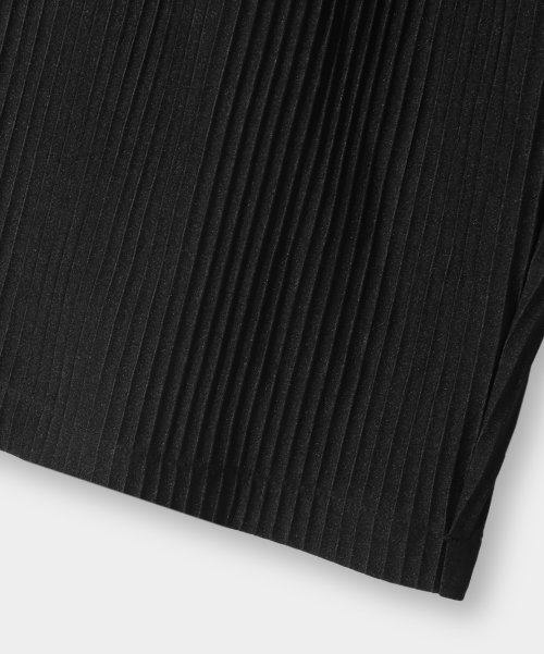 ASI ONE TUCK WIDE PLEATS PANTS_BLACK
