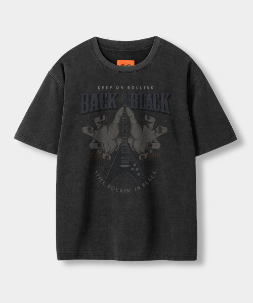 VLAD VINTAGE BLACK SEMI-CROP T-SHIRT_PIGMENT CHARCOAL