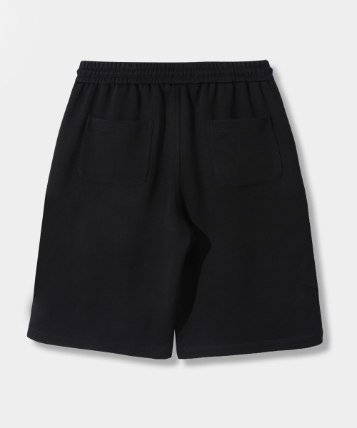 ONE-TUCK BERMUDA CARGO SWEAT PANTS 3 COLOR