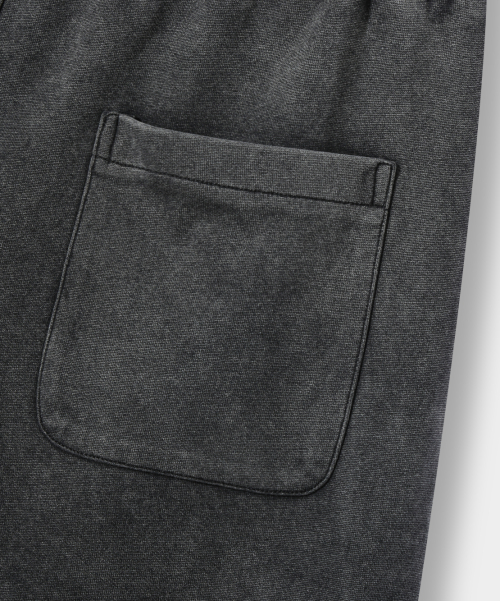 ONE-TUCK BERMUDA CARGO SWEAT PANTS 3 COLOR