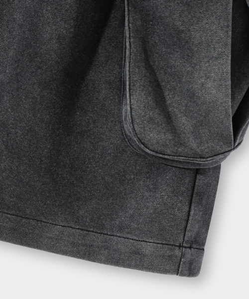 ONE-TUCK BERMUDA CARGO SWEAT PANTS 3 COLOR