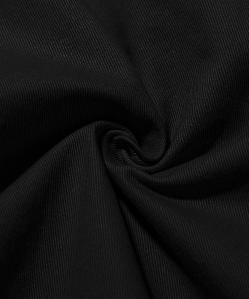 BIO-WASHING CARPENTER BERMUDA COTTON PANTS_BLACK