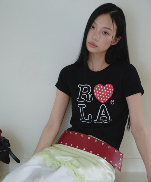 I LOVE ROLA T-SHIRT BLACK
