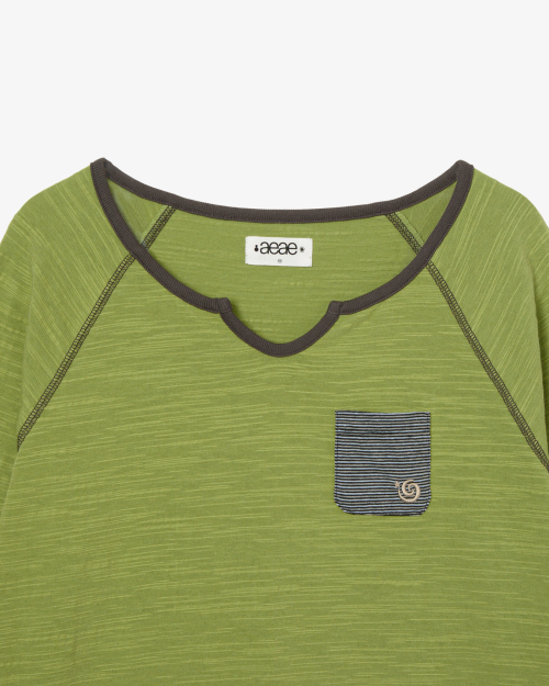 LAYERED SLEEVE TEE [GREEN]
