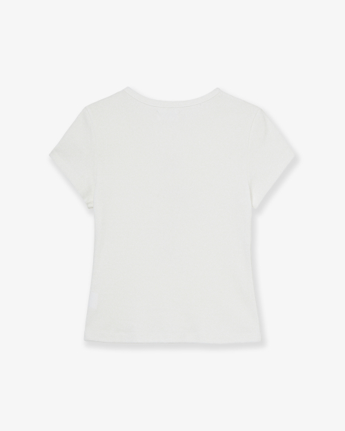 MUSHROOM HOTFIX TEE [WHITE]