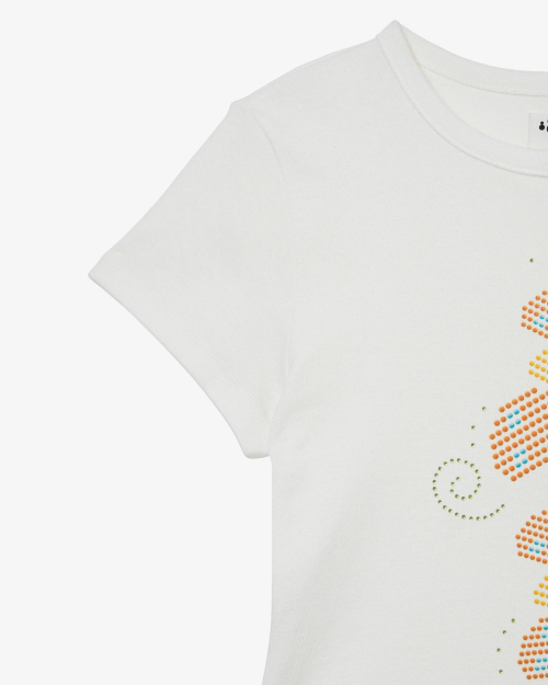 MUSHROOM HOTFIX TEE [WHITE]
