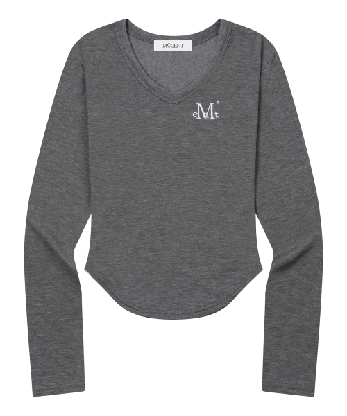 ROINA V NECK LONG SLEEVE T (6COLOR)