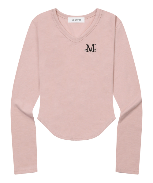 ROINA V NECK LONG SLEEVE T (6COLOR)